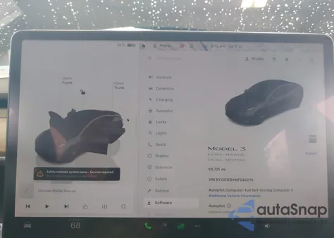 2022 Tesla Model 3 Long Range Dual Motor All-Wheel Drive из США, поврежденный, VIN 5YJ3E1EBXNF240079